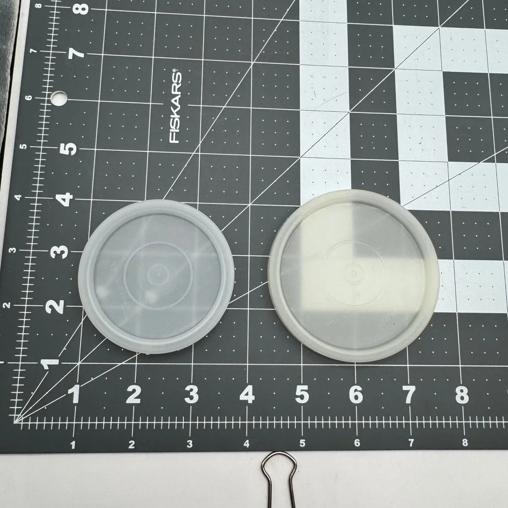 Tupperware Replacement Lids Set 7 Clear 296-43 1347-2 Vintage Kitchen Storage